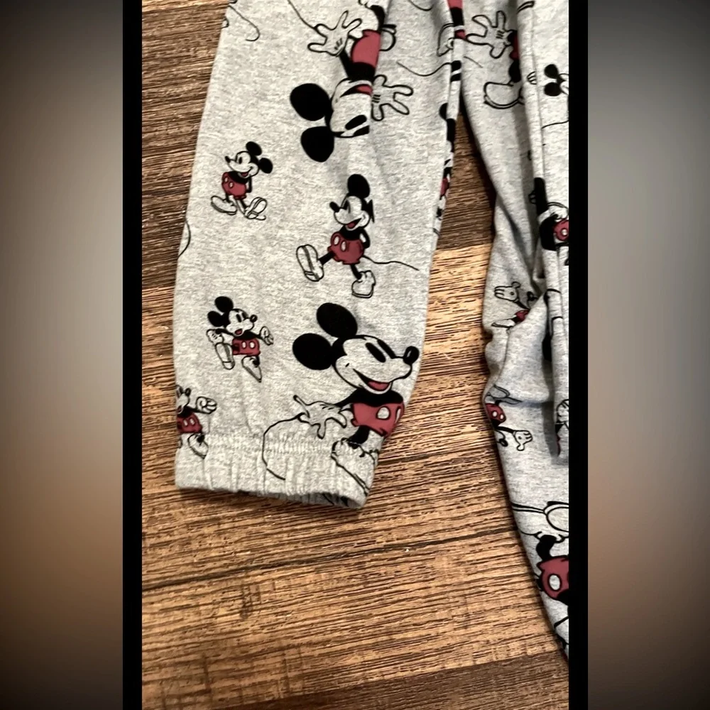 Disney WarnerBrothrs Rayon 2Pc Mickey Mouse LS Top  & Pocket Pant lounge Outfit - Picture 12 of 16